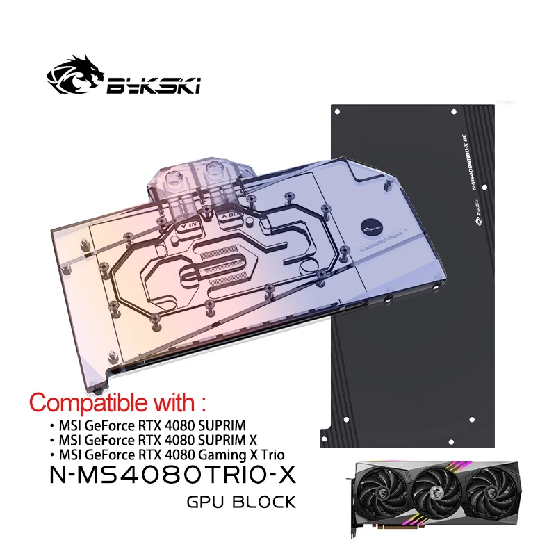 Bloco de GPU Bykski para Placa - Rtx 4080 Water Cooling Block avaliação e preço