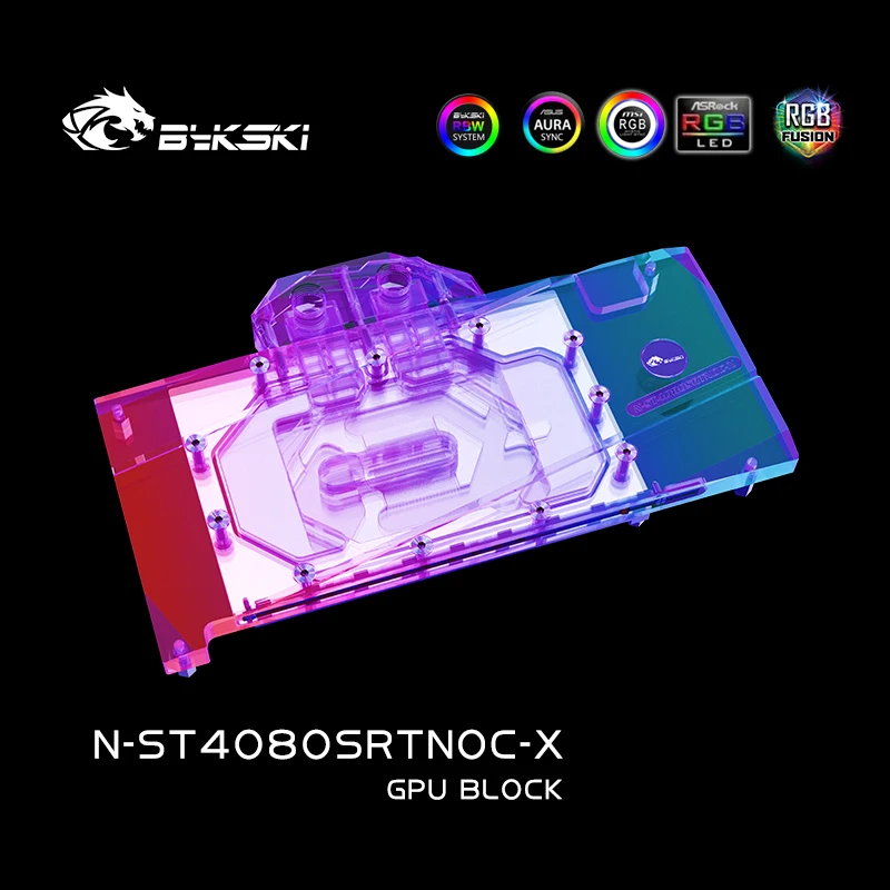 Bloco de GPU Bykski para Placa - Rtx 4080 Water Cooling Block avaliação e preço